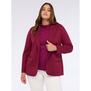 Fiorella Rubino - Blazer in Punto Milano - Bordeaux