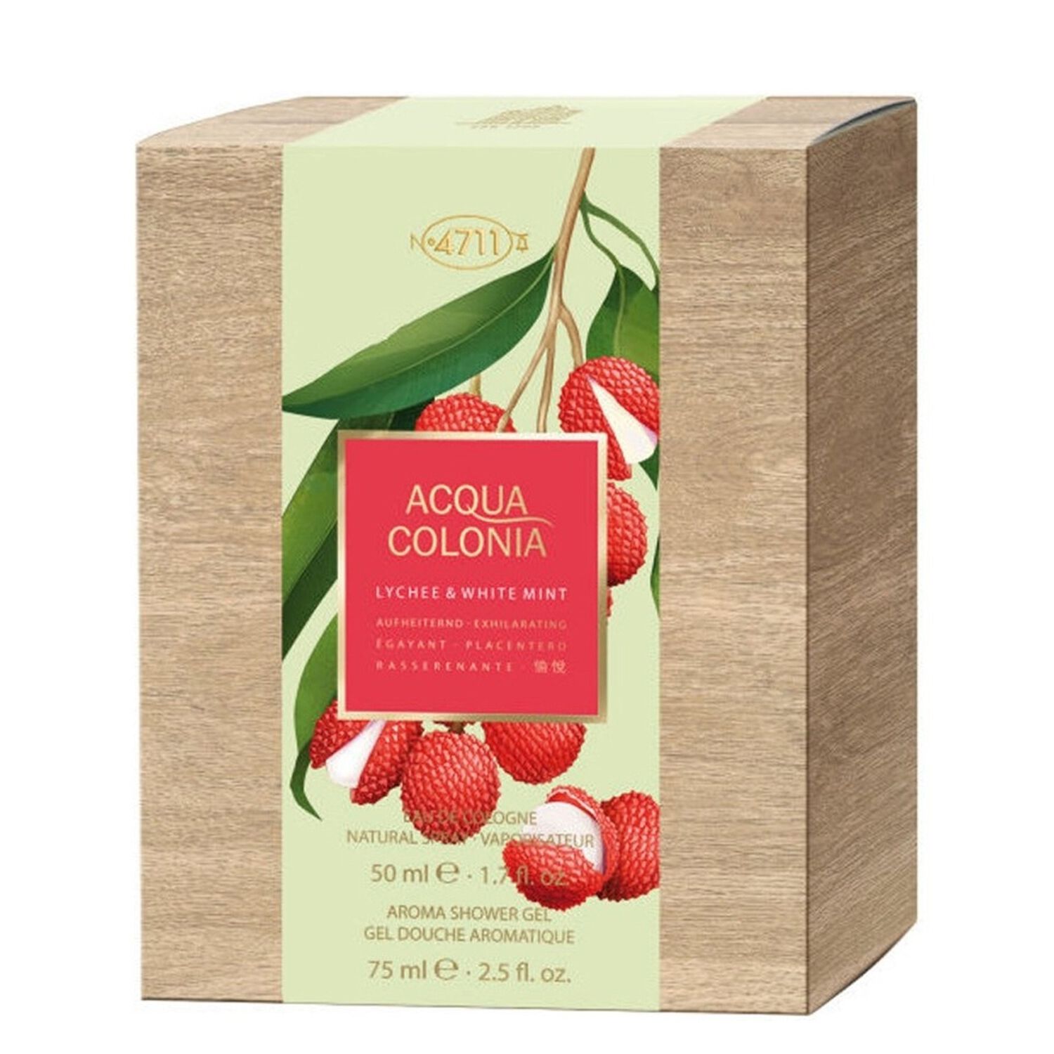 Acqua Colonia Lychee & White Mint - Coffret Eau de Cologne 50 ml + Gel Douche 75 ml
