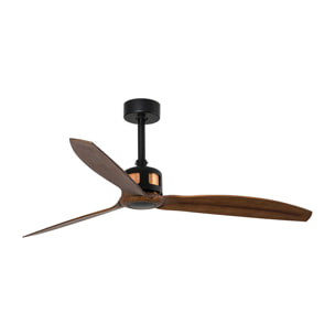 COPPER FAN M Ventilador de techo negro/nogal