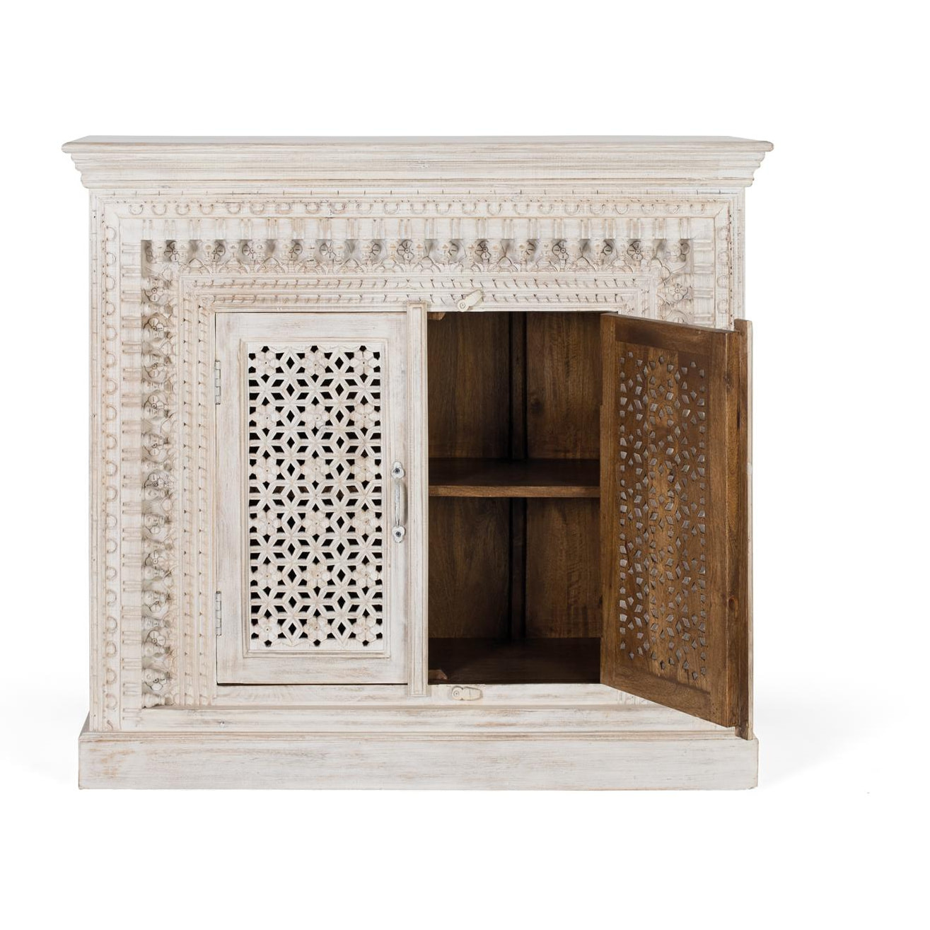 Aparador de Madera de Mango Estilo Mediterráneo Moderno