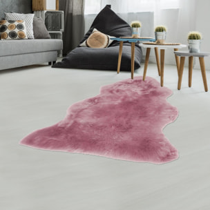 Tapis peau de mouton longs poils shaggy en laine
