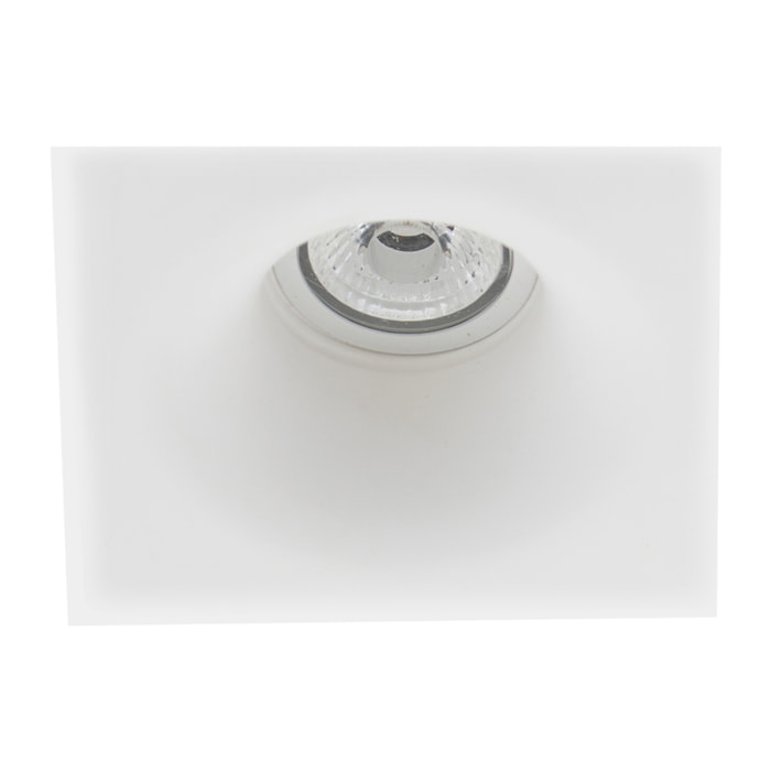 LEDS C4 Downlight Ges Recessed Square A 5W 31.2º Blanco Ip23 292Lm
