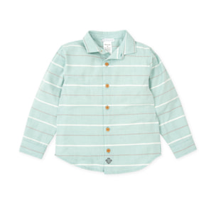 Camisa . - Verde mar