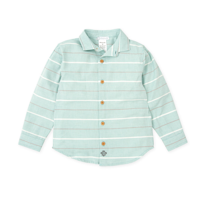 Camisa . - Verde mar