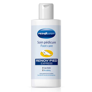 PEDIEXPERT - Renov'Pied - Elimine peaux mortes et callosités - Soulage les douleurs aux pieds - Action rapide dès la 1ère application - Flacon de 200ml - Marque Française