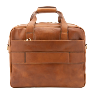 Borsa a mano  unisex In Vera pelle Made in Italy 38x36x10 cm