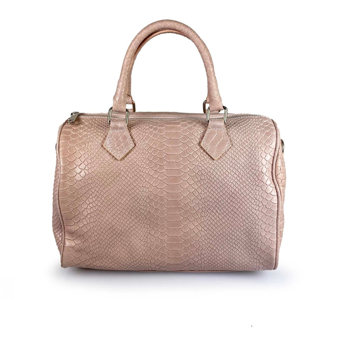 Borse Donna colore Rosa-in pelle Made in Italy 30 X 22 X 17cm