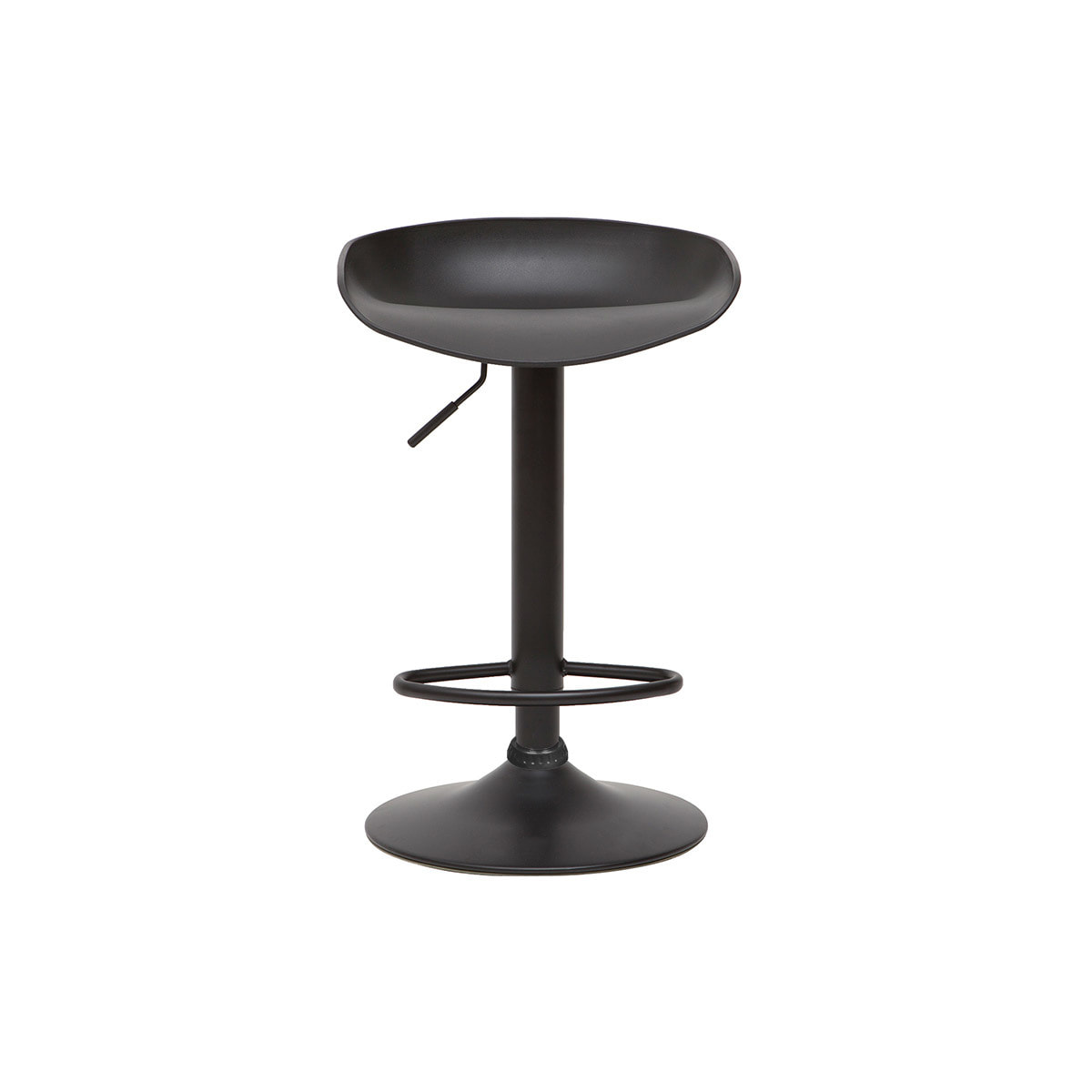 Tabourets de bar réglables design noirs H65 cm (lot de 2) PEBBLE