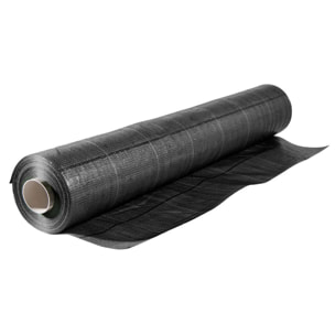 Nyumput - Telo Pacciamatura 100x1,05 m 100Gr/mq tessuto permeabile antierbacce antialga per orto giardino nero