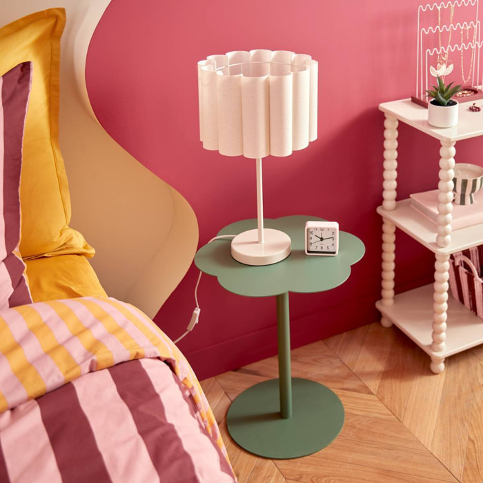 Table d'appoint Fiora vert olive 43x43cm