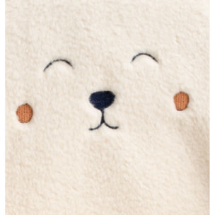 Fauteuil club enfant en sherpa détails léopard