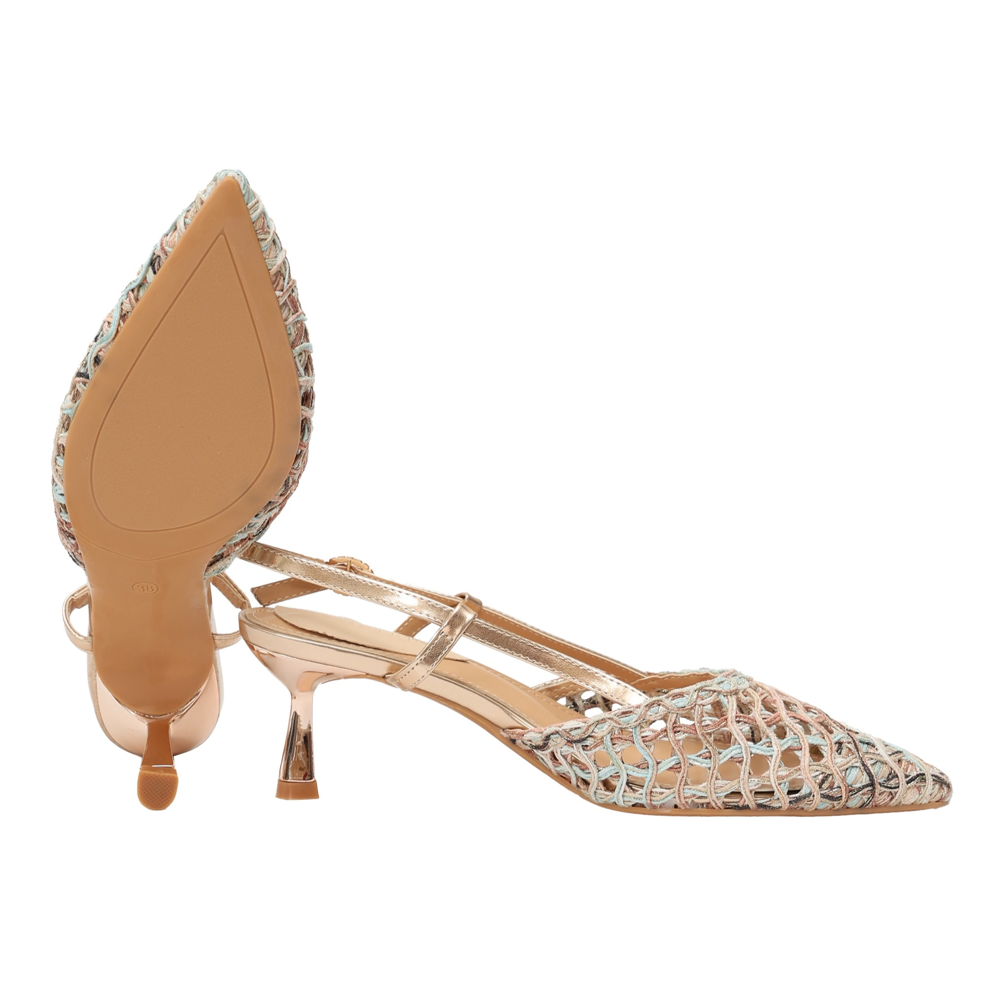 Decolletè cinturino regolabile - tacco 7,0 cm