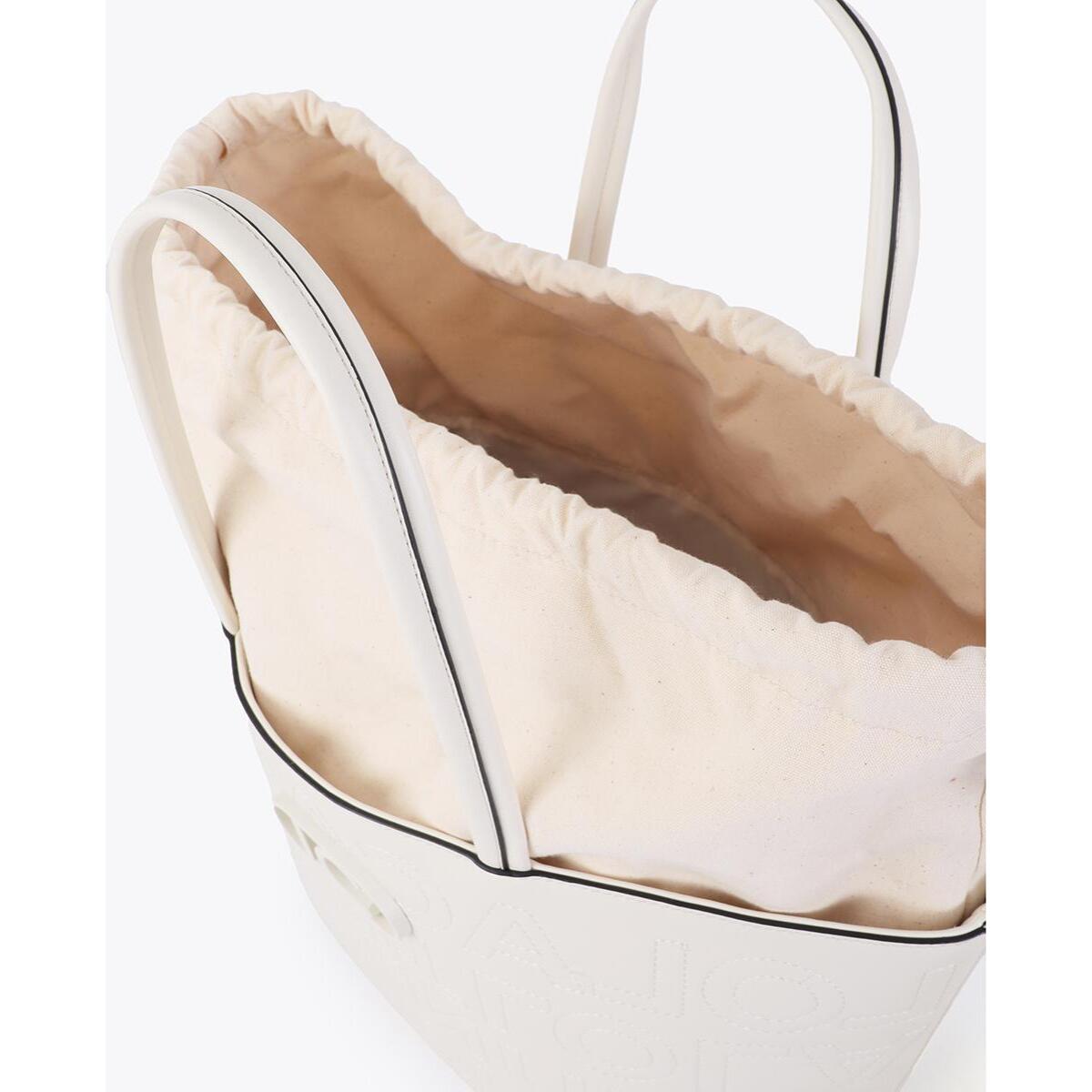 Shopper destrutturata con cuciture monogramma