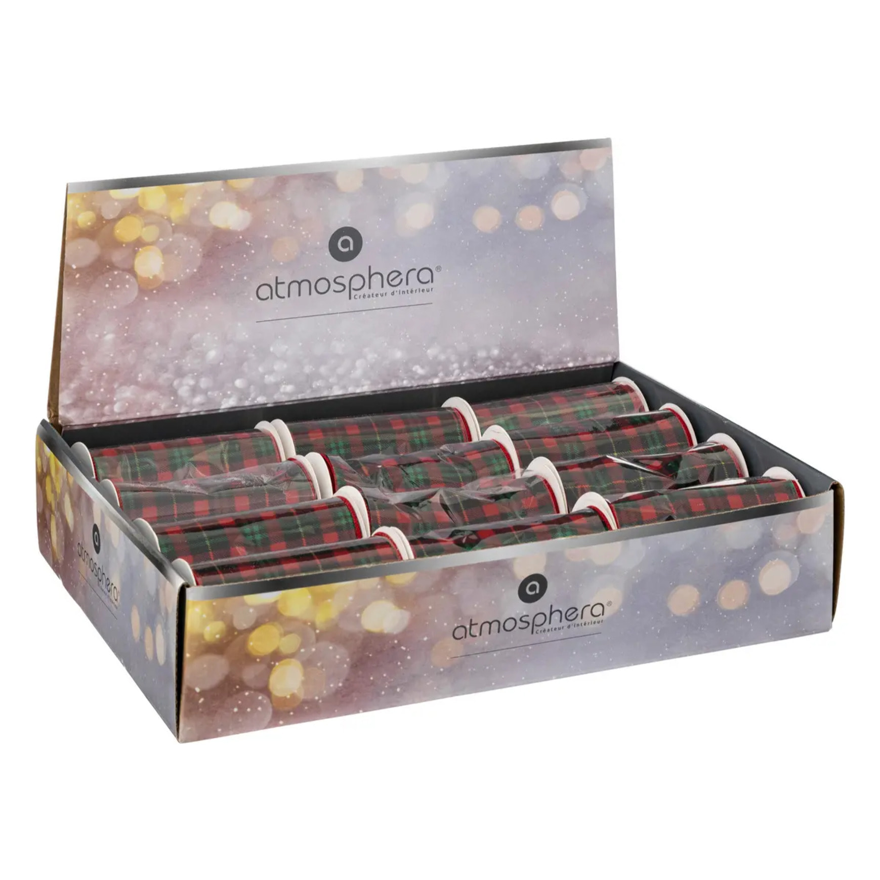 Guirlande ruban à motif tartan 5m x12