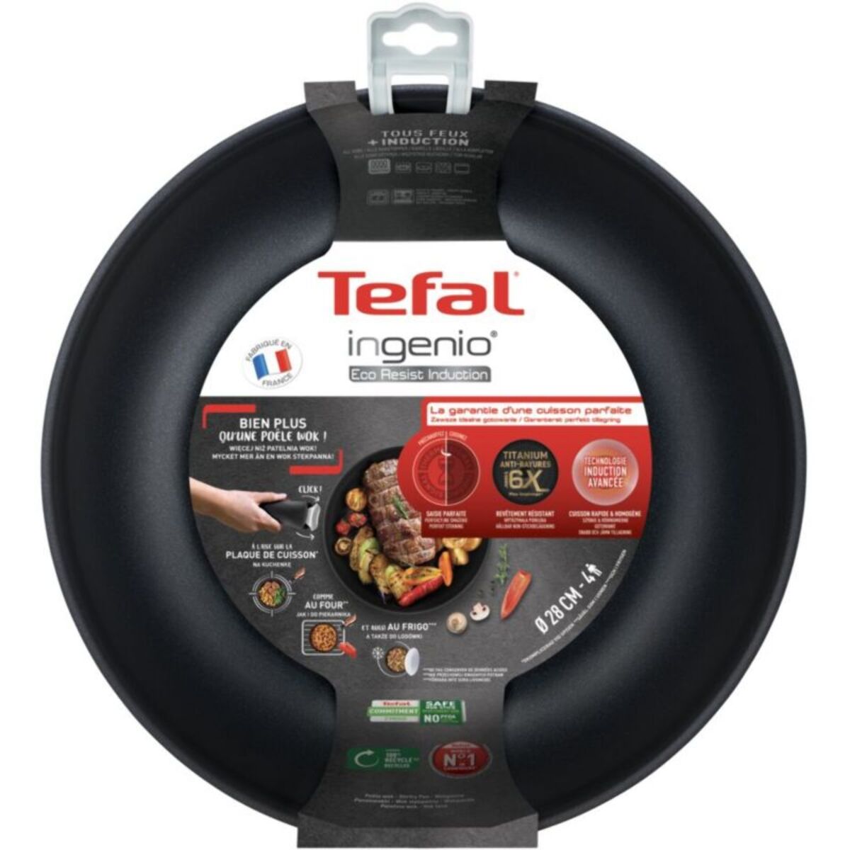 Wok TEFAL Ingenio Eco Resist 28 cm L3971902