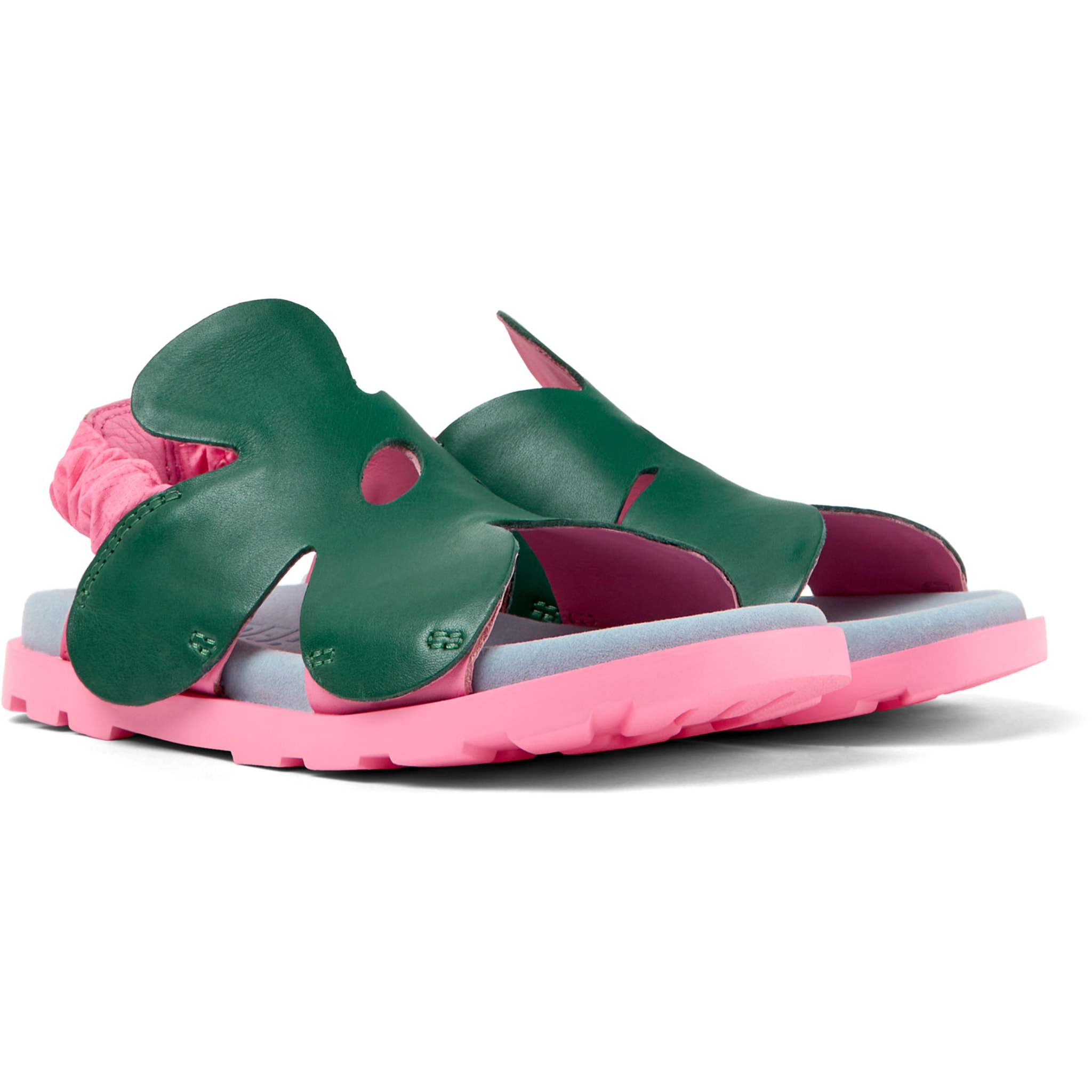 Sandalias - CAMPER Brutus - Verde - Cuero liso