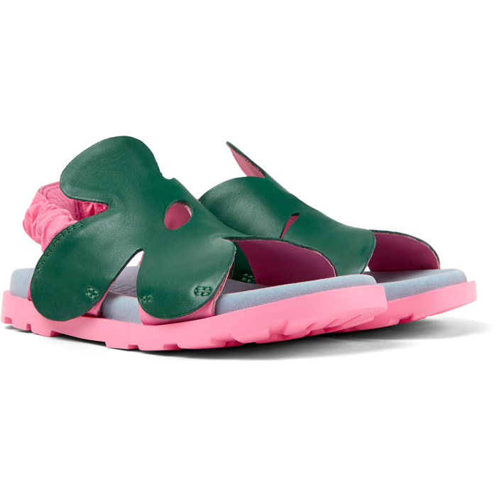 Sandalias - CAMPER Brutus - Verde - Cuero liso