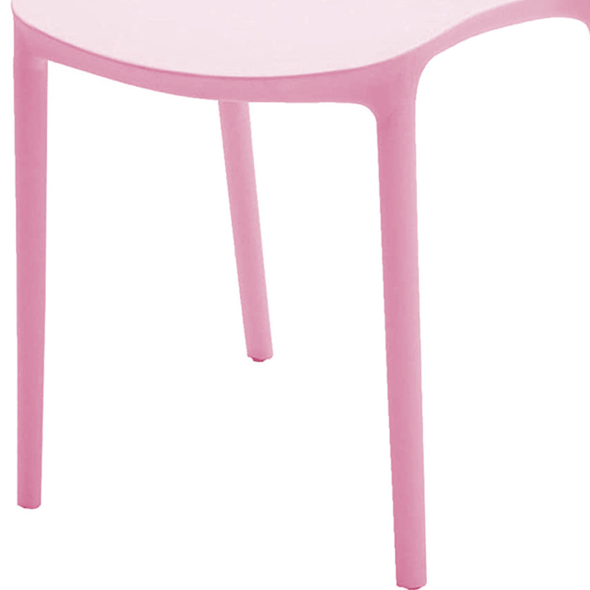 Set di 4 sedie FUERTEVENTURA in polipropilene rosa