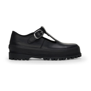 Superga - Donna Nero - 2541 MARY JANE BOX LEATHER
