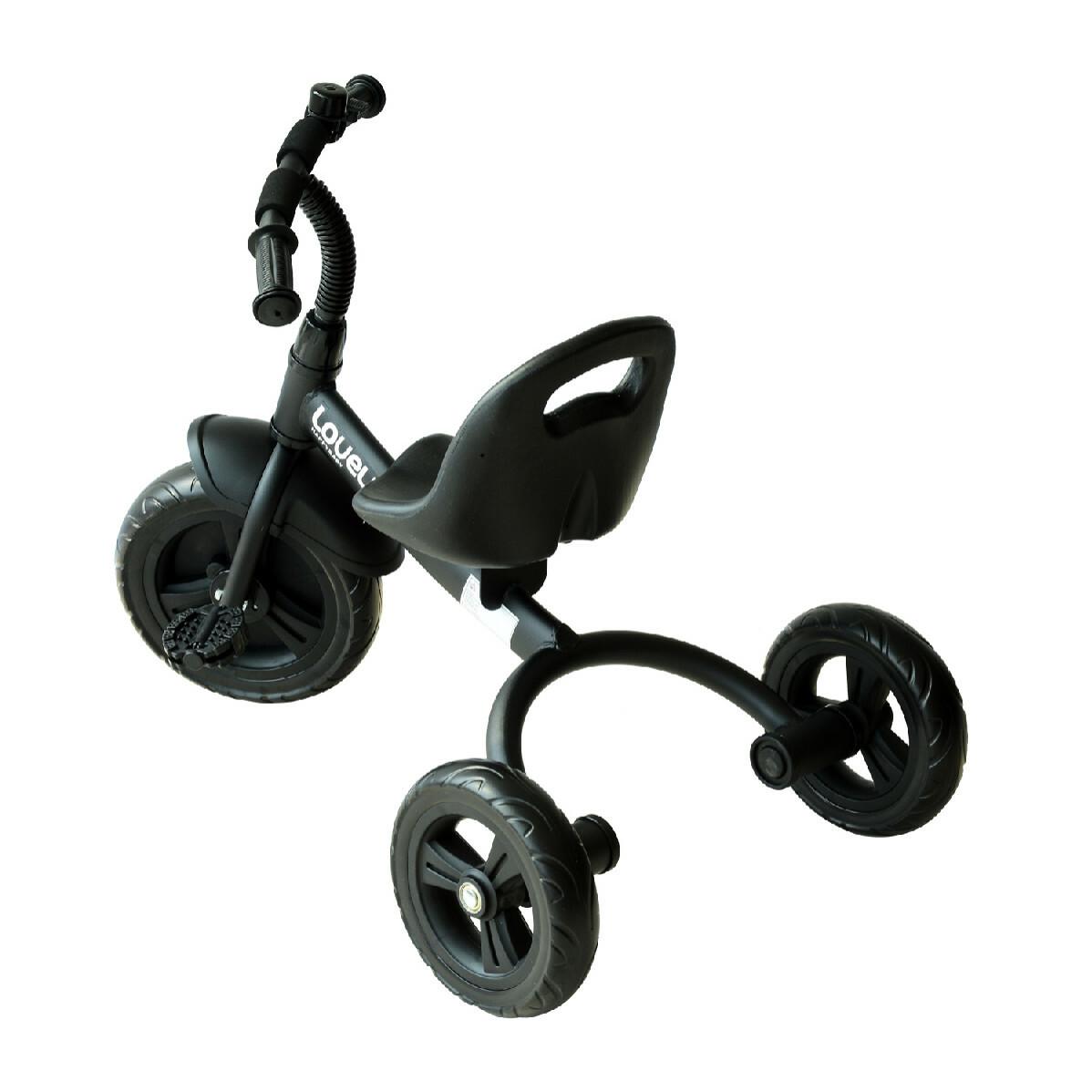 Tricycle enfants multi-équipé garde-boue sonnette pédales antidérapantes siège réglable 2 positions avec dossier