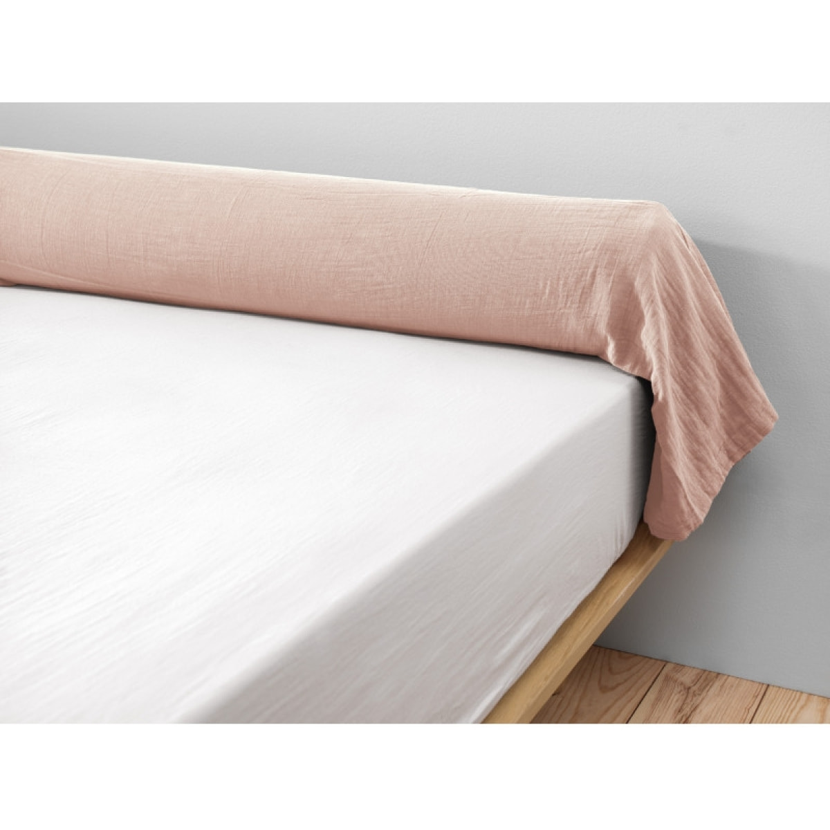 Taie de traversin "Gaïa" 85 x 185 cm "Gaze de Coton" - Gaïa Guimauve - 85 x 185 cm