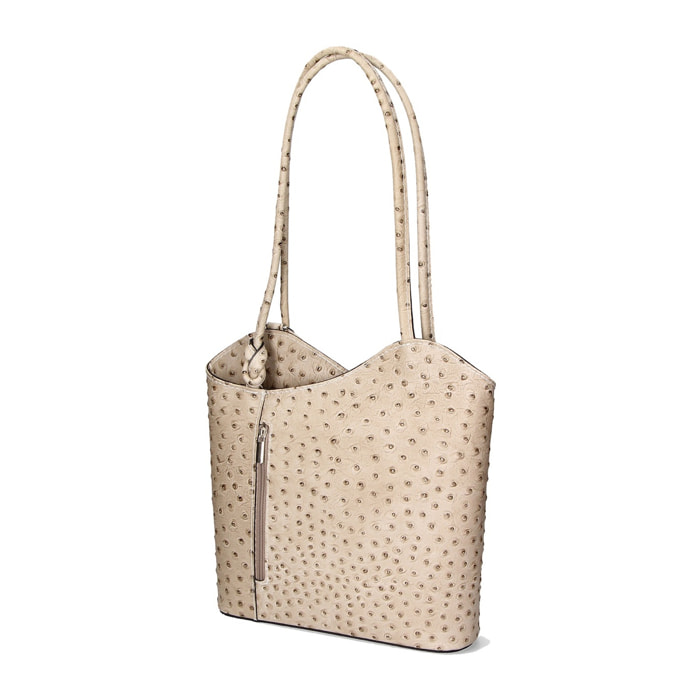 Zaino da donna in vera pelle - Modello Charlotte - 28.0 x 25.0 x 9.0 cm