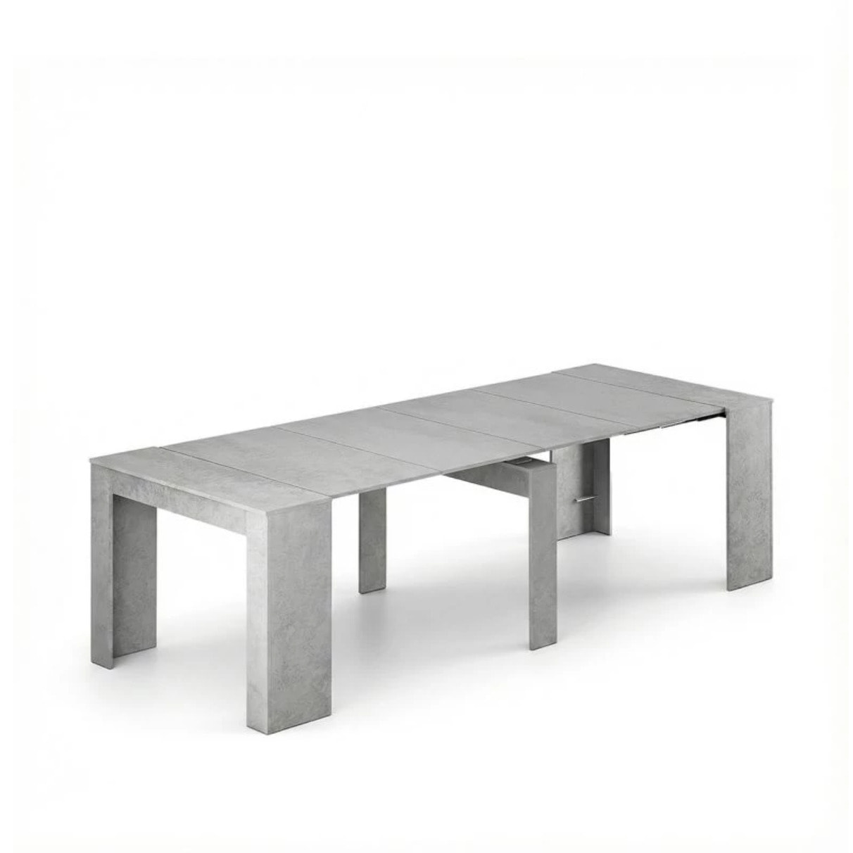 Mesa consola extensible Denis en cemento 50-235 cm Cemento