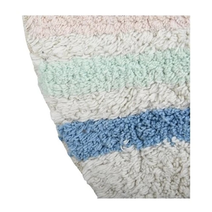 Tapis de bain Coton Rond Ø57cm SEAUVILLE Pastel MSV