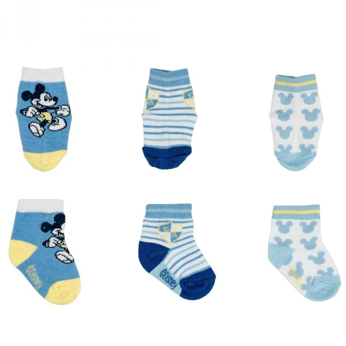 Set 3 Calzini Topolino Ellepi Bianco e Azzurro Lui Ellepi Multicolor