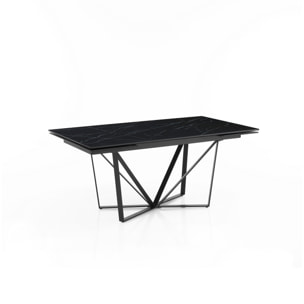 Tomasucci Table extensible SPINNE MARBRE NOIR