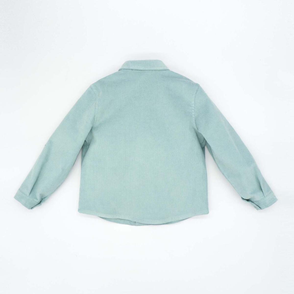 Sobrecamisa de pana verde menta