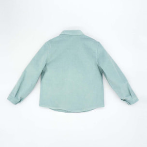 Sobrecamisa de pana verde menta