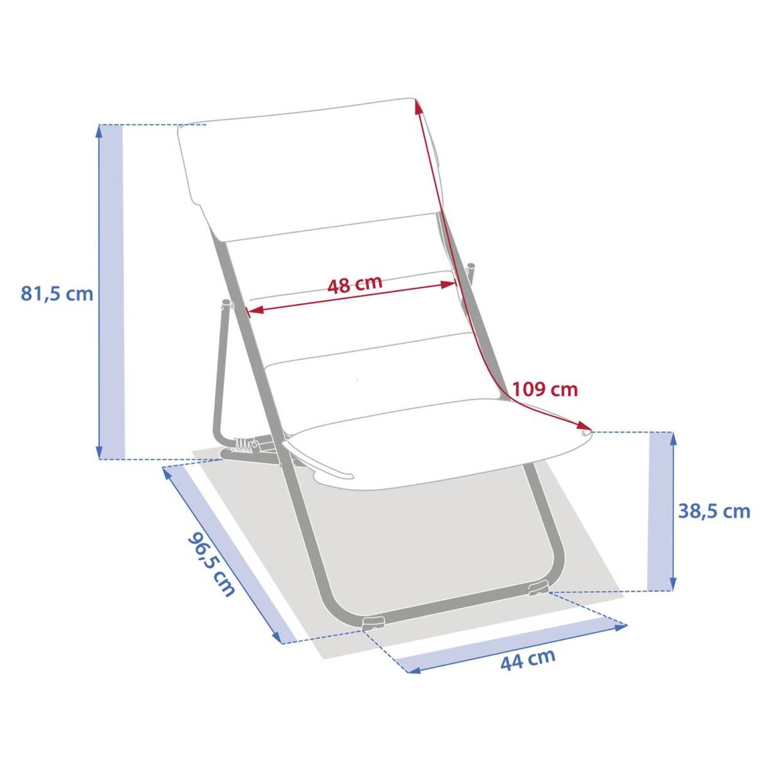 Chilienne de jardin empilable pliable Nillia argile