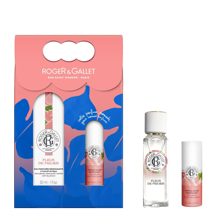 Fleur de Figuier - Coffret Eau Parfumée Bienfaisante 30ml et son Parfum Solide