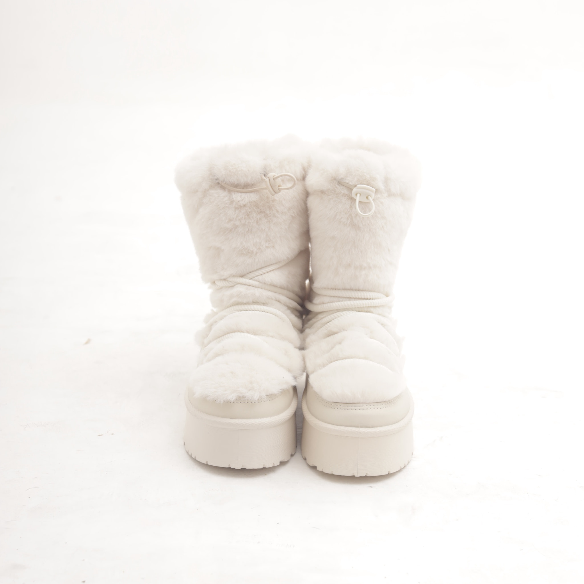 STIVALETTO MAMMUT LACCI FUR PANNA