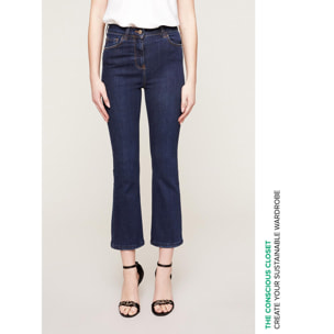 Motivi - Jeans kick flare Lily Rose high waist - Blu