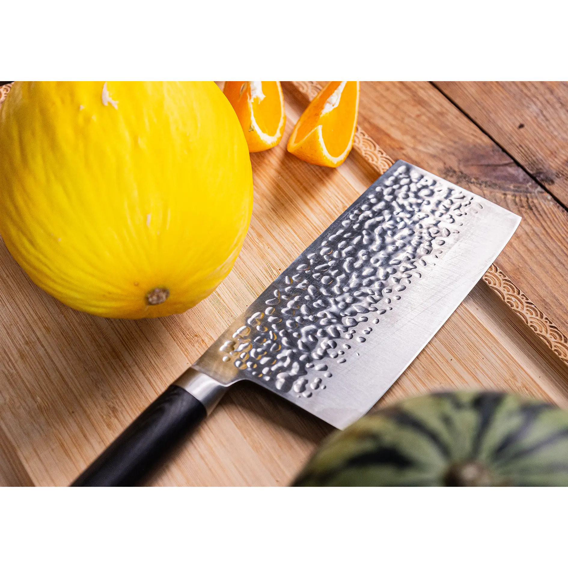 Couteau Hachoir | Lame 190 mm | Acier Inoxydable | Lame Japonaise 440C