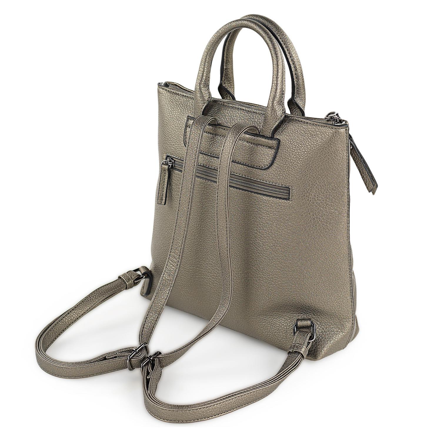 Bolso Mochila Mujer Lois Dewey Plata Oscuro