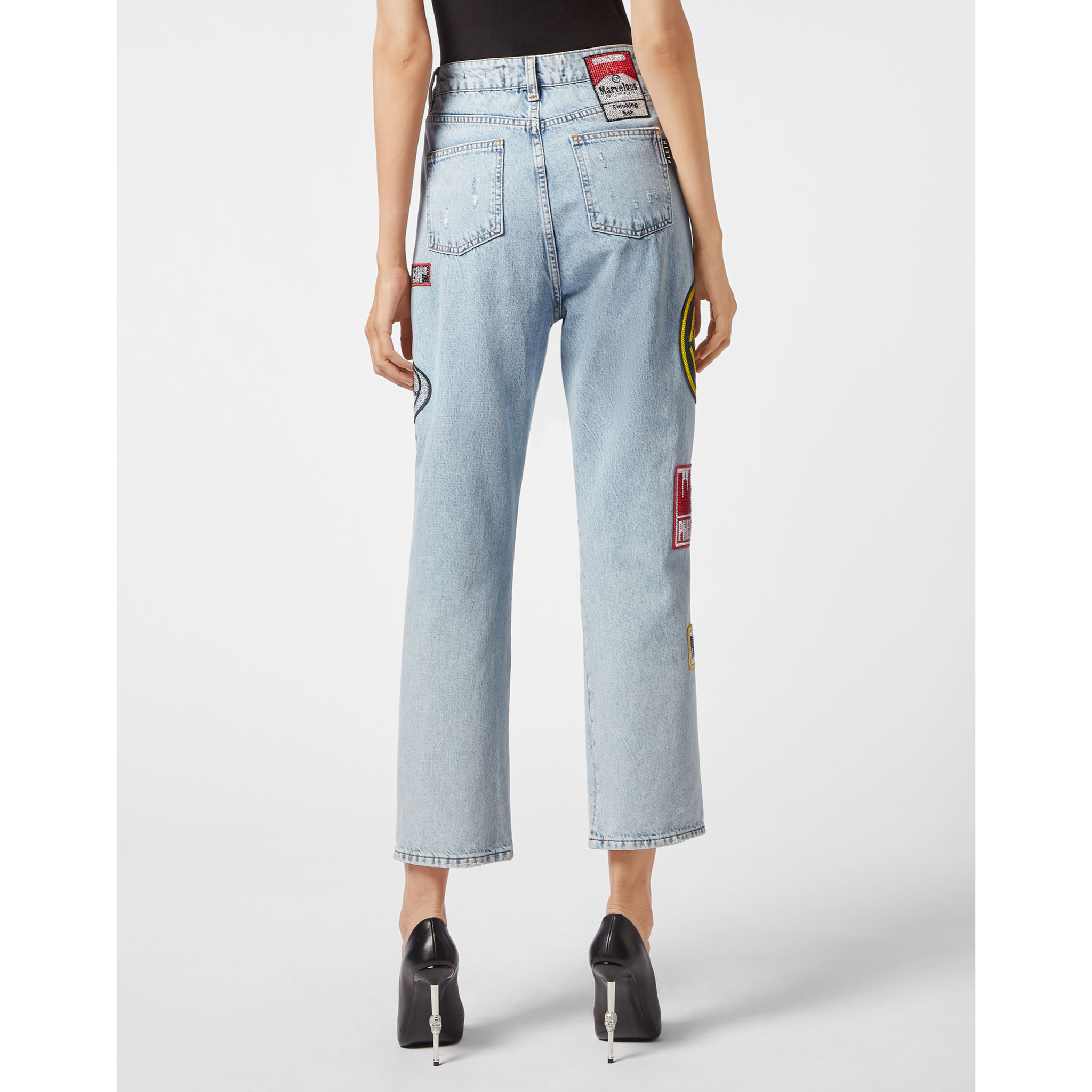 PHILIPP PLEIN Denim Trousers Loose Fit