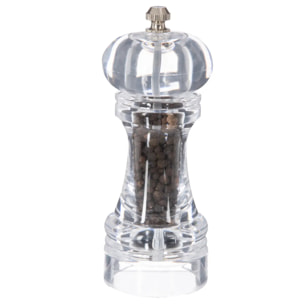 Moulin à poivre 15cm transparent
