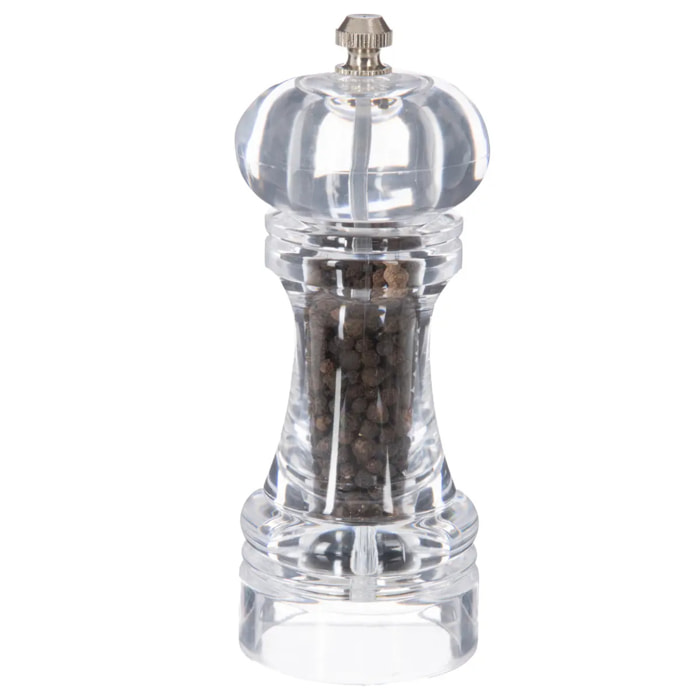 Moulin à poivre 15cm transparent