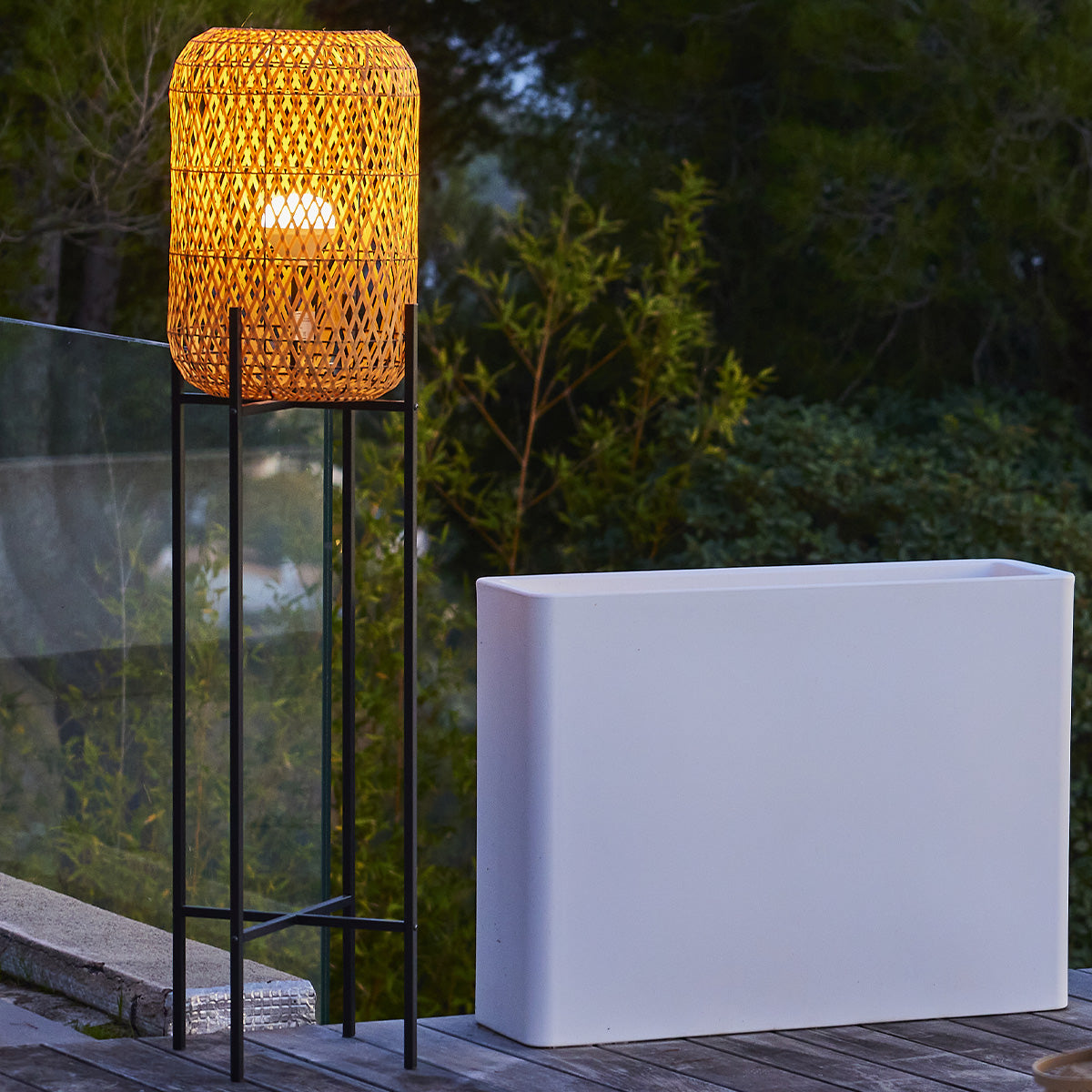 Lampadaire extérieur sans fil STANLEY H150cm