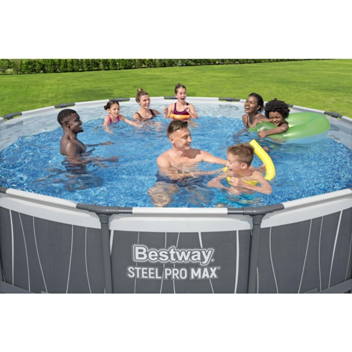 Bestway Piscine hors sol ronde Steel Pro MAX Solo Pool 457 x 107 cm Bestway