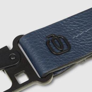 Piquadro Moschettone portachiavi in pelle