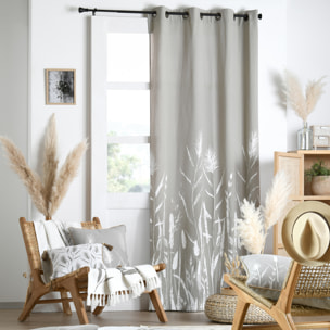 Coussin décoratif pampa en coton - Naturel