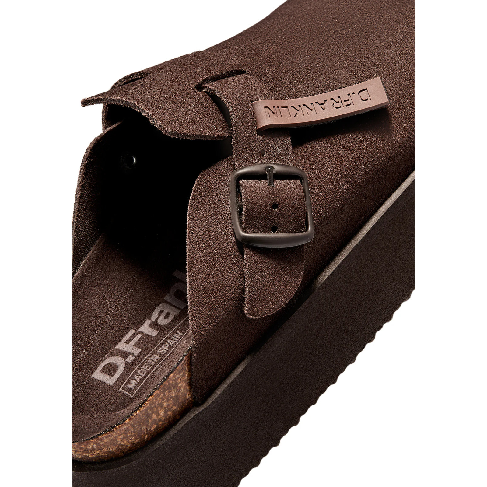 Zuecos de Mujer con Plataforma en Marrón Chocolate Vibe Clog