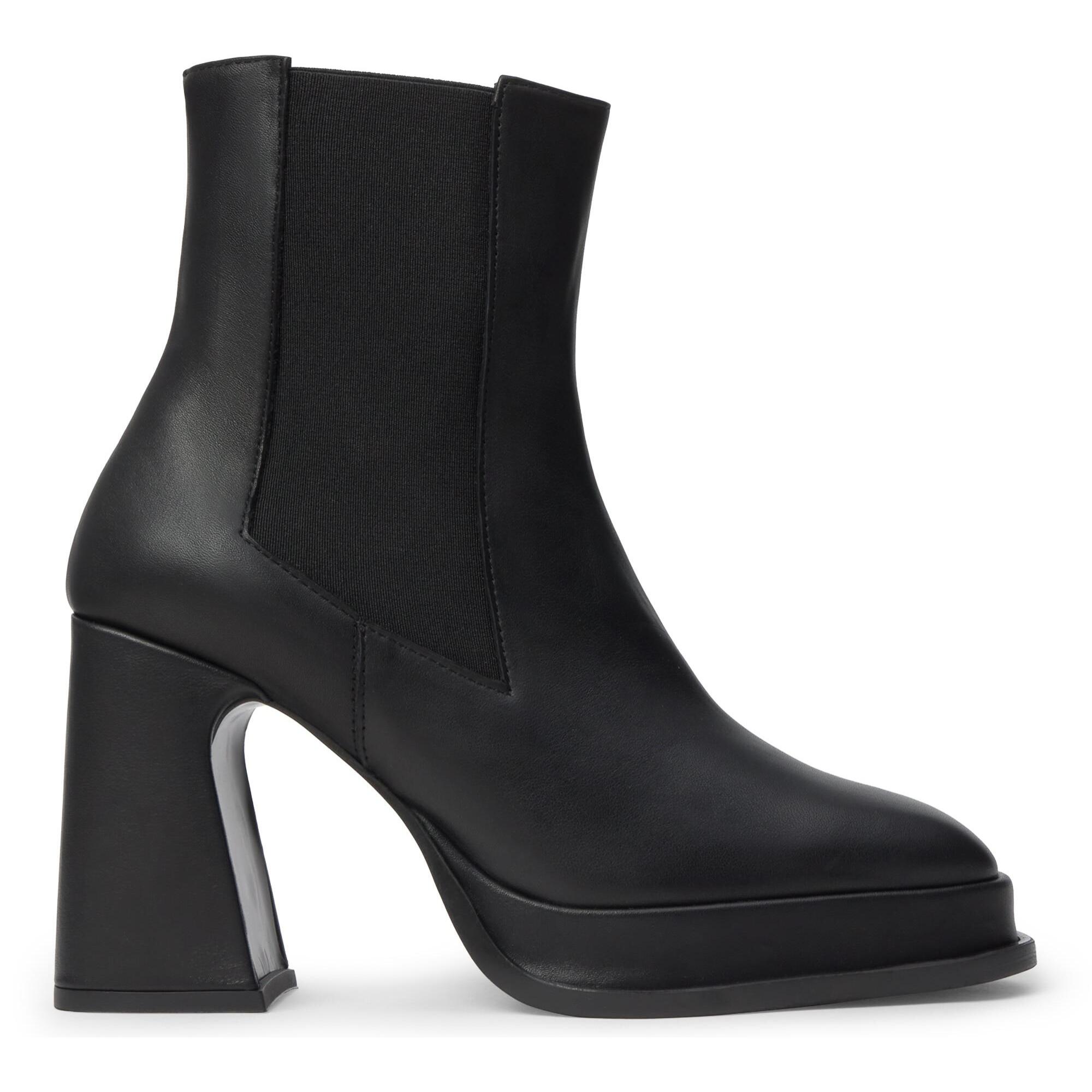 Botín de tacón Bimba en napa con cierre elástico