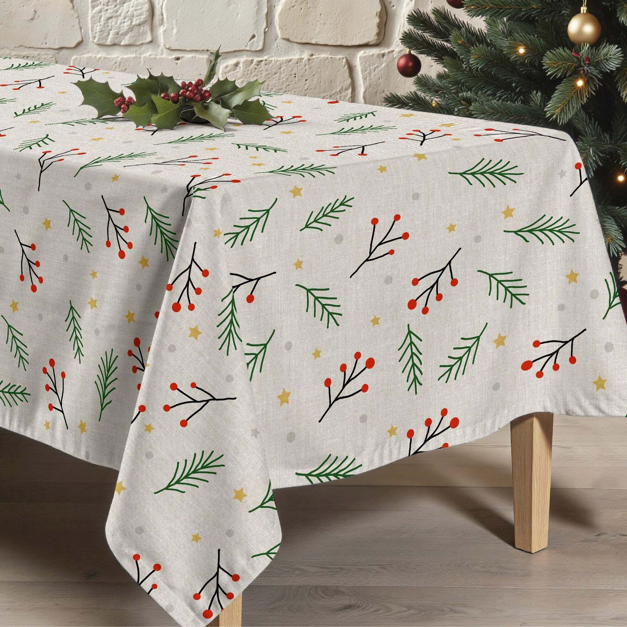 Nappe en résine Anti-tâches Merry Christmas 35