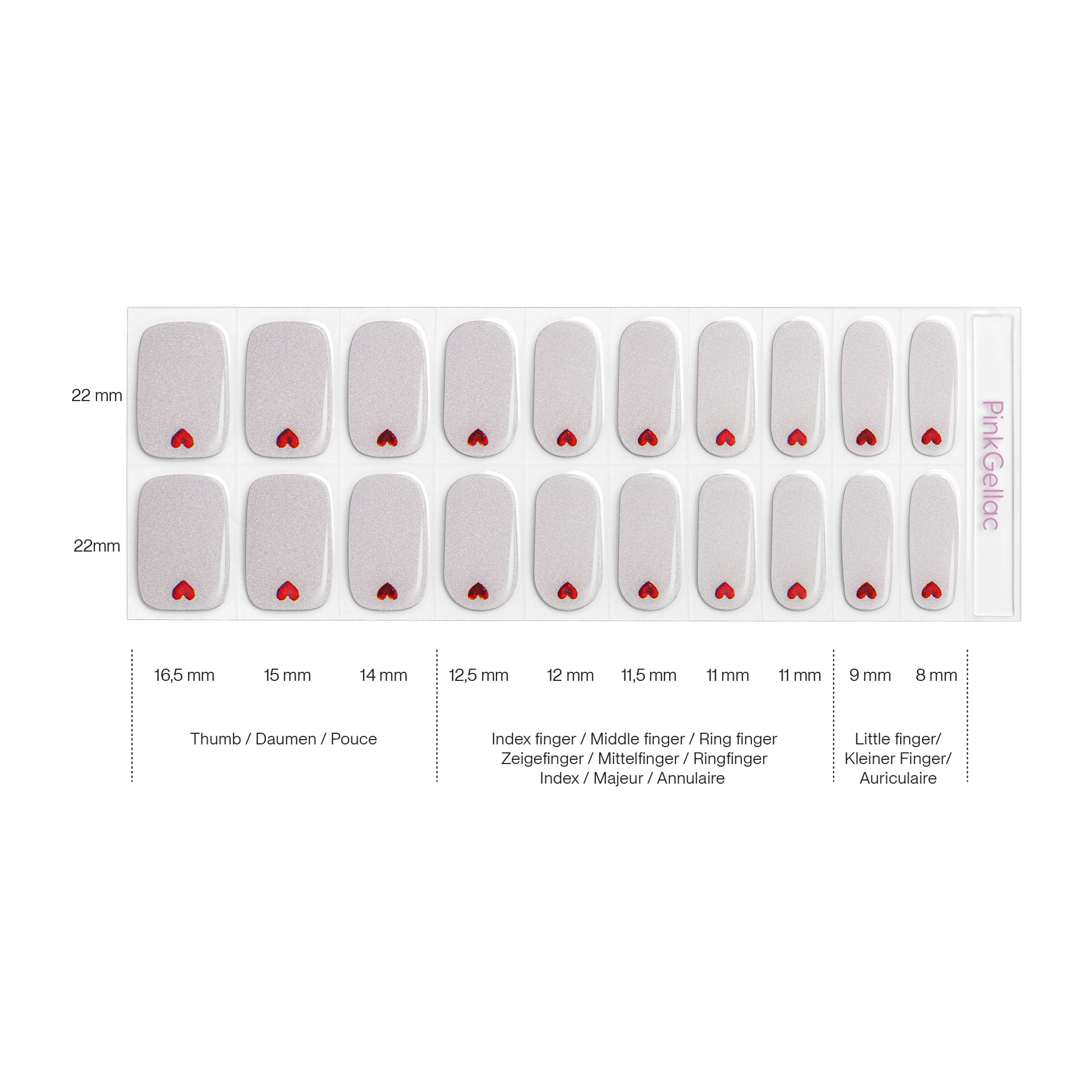 Stickers gel - 0037 Loving Hearts