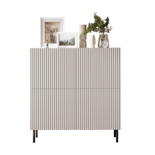 Timote - Buffet 2 portes - écru - 4 portes - 106 cm - Écru